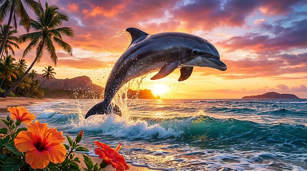 Free Dolphin Nature illustration and picture