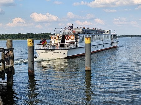 See, Schiff, Potsdam, Brandenburg, Natur