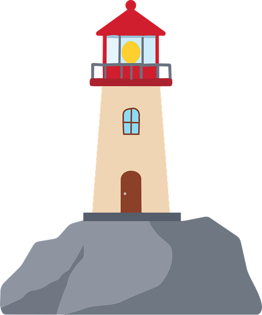 Free lighthouse coast sea vector