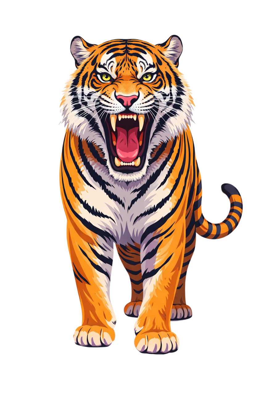 老虎插图 野生动物 卡通对象 - 免费矢量图形Pixabay