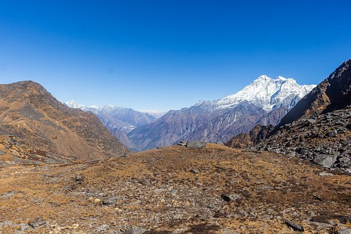 Berg, Hügel, Himalaya, Ramechhap, Himmel