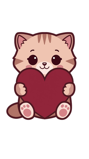 Free cute cat illustration cartoon object digital art vector