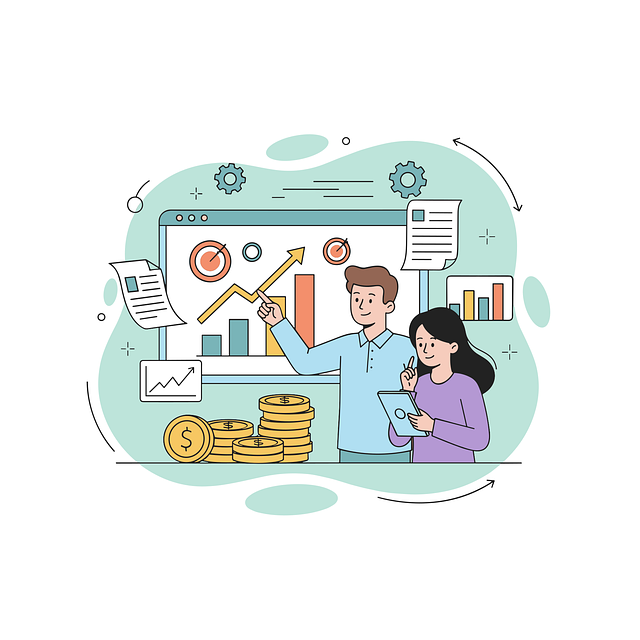 Free financial discussion illustration business meeting money management vector