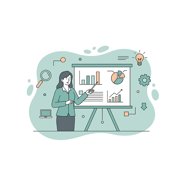 Free business presentation illustration data analysis analytics report vector