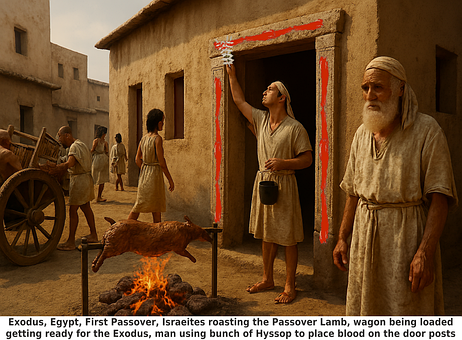 Free Exodus Passover Lamb illustration and picture