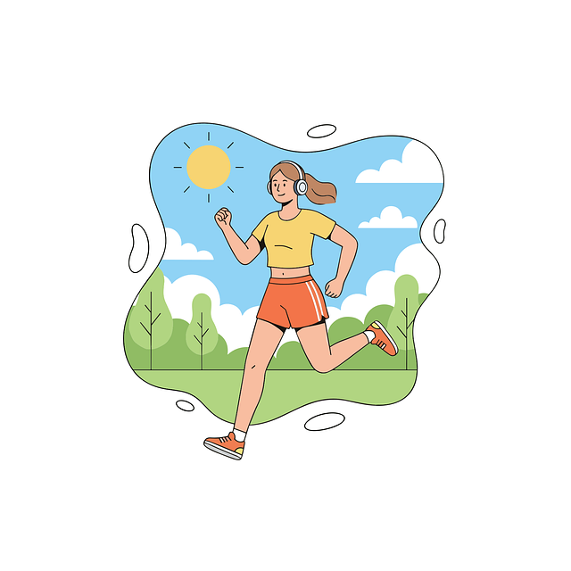 Download free HD stock image of Running Woman Illustration Free running woman illustration outdoor fitness healthy lifestyle vector