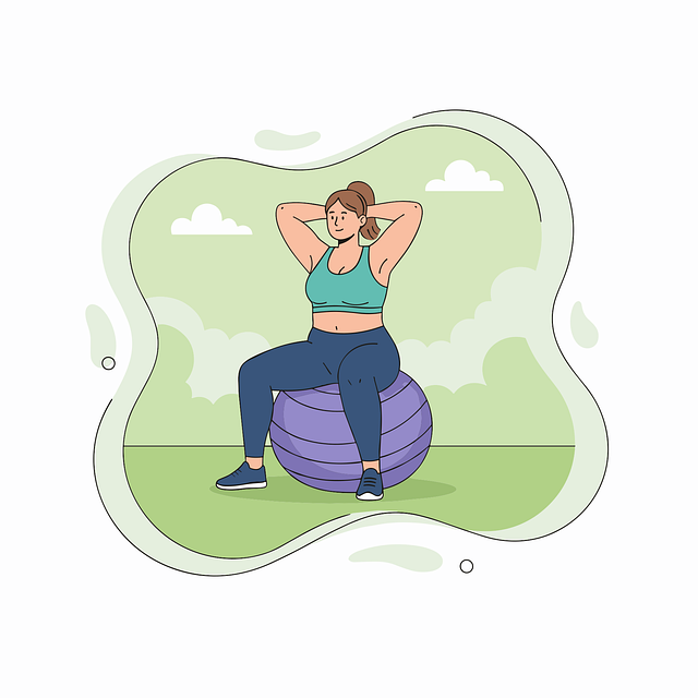 Free fitness illustration stretching exercise workout routine vector
