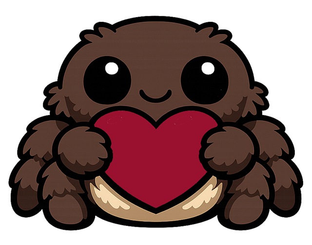 Free cute spider illustration cartoon object digital art vector