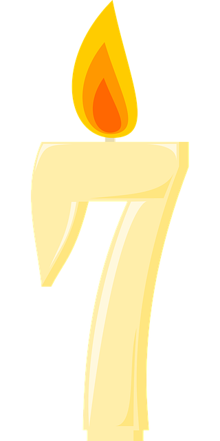 Free candle birthday candle number vector