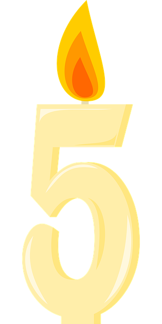 Free candle birthday candle number vector