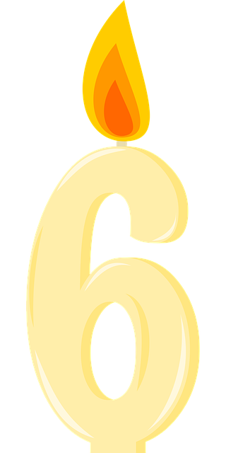 Free candle birthday candle number vector