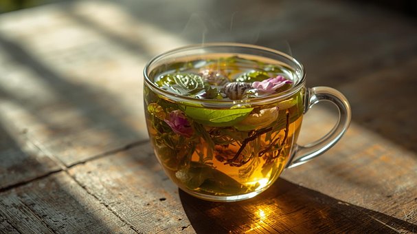 Free Herbal Tea Blue Pea Flower illustration and picture