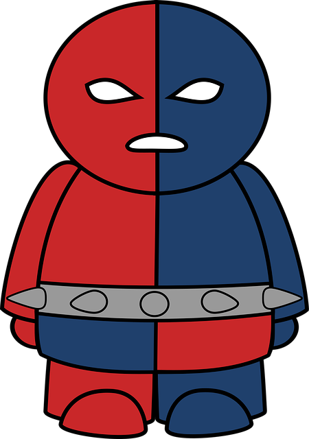 Free superhero comic computer-generated vector