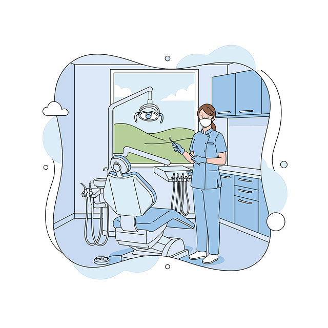 Free dental clinic illustration dentist office dental equipment vector