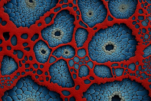 Free organic veins lichen illustration