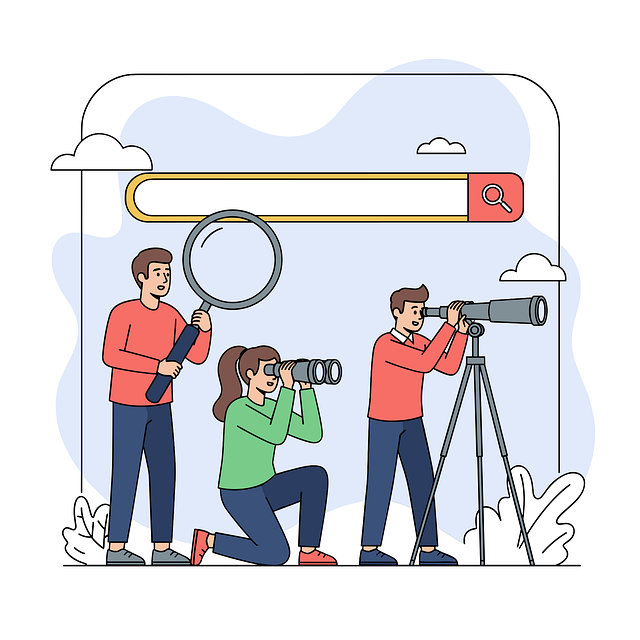 Free online search illustration information search seo concept vector