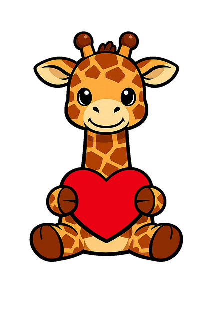 Free giraffe cute giraffe cartoon animal vector