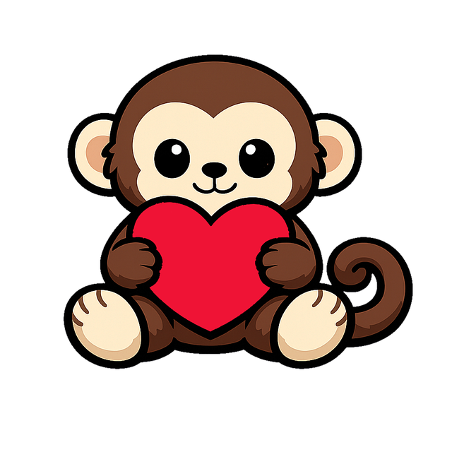 Free monkey cute monkey cartoon animal vector