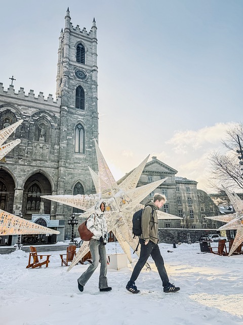 Montreal, Notre-Dame Basilika, Winter