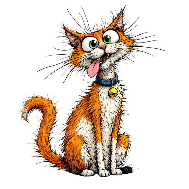 Free cat cartoon orange illustration
