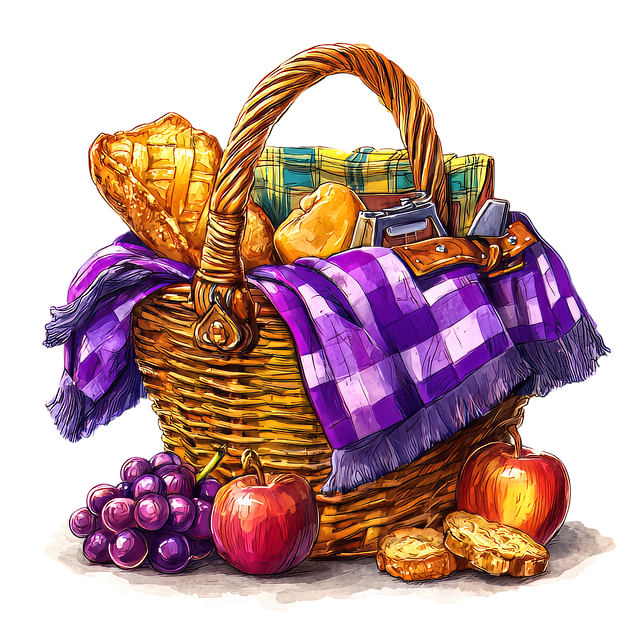 Free picnic basket bin picnic illustration
