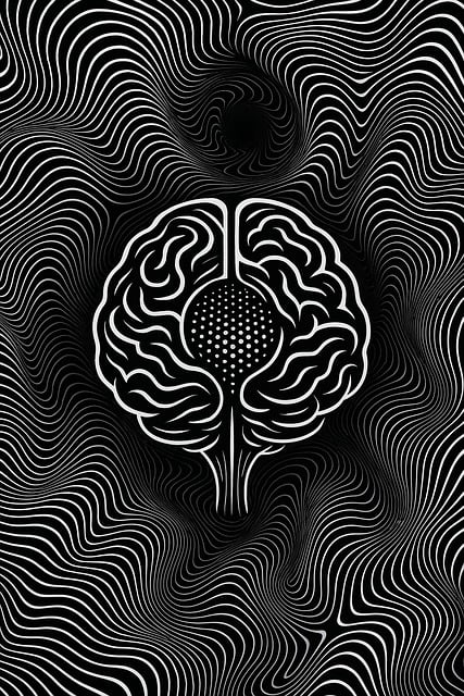 Free brain waves hypnotic illustration