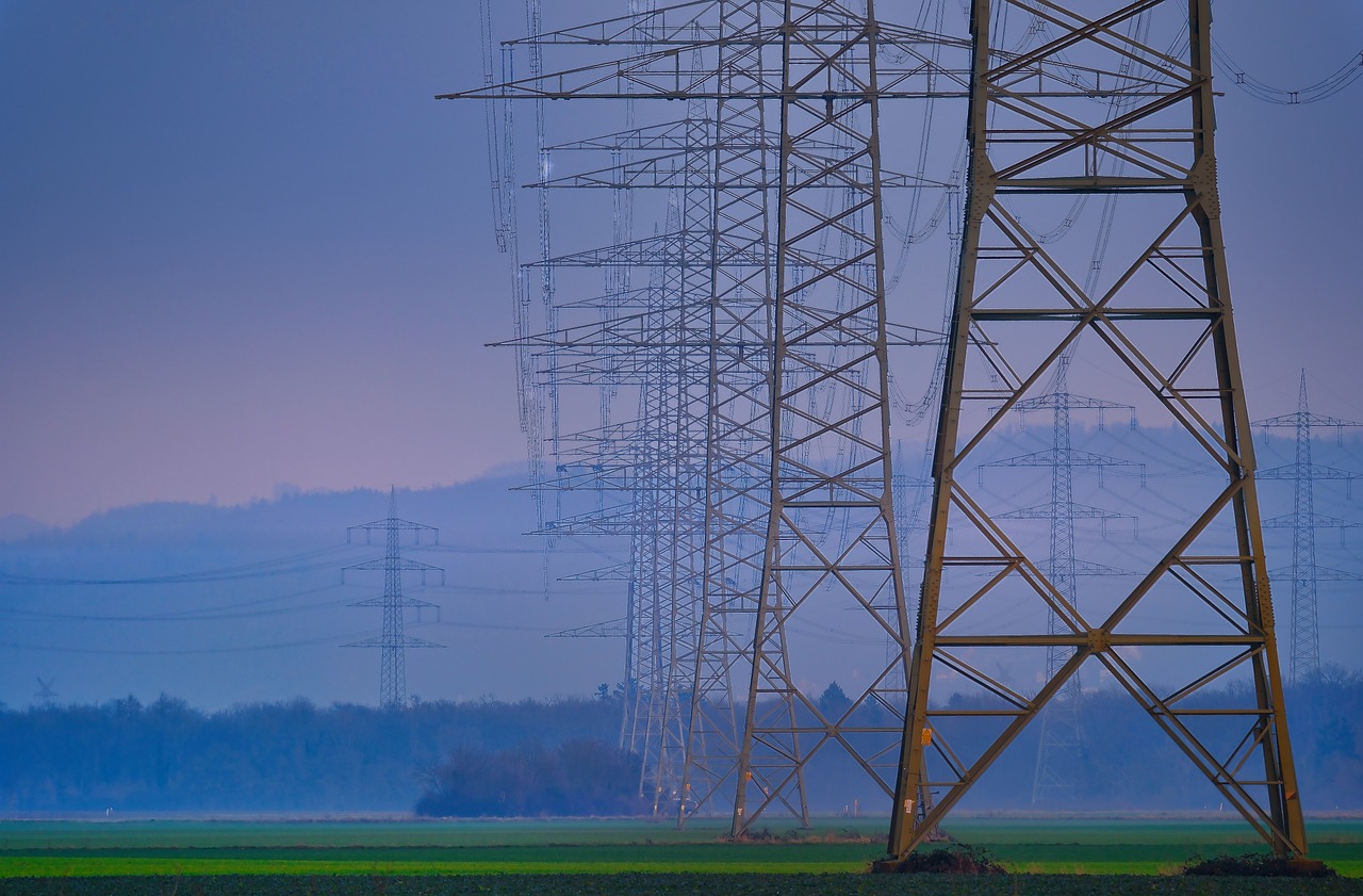 Download free HD stock image of Electricity Pylons Nature Free Electricity Pylons Nature photo and picture
