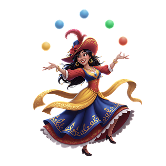 Free Gypsy Woman Fun illustration and picture