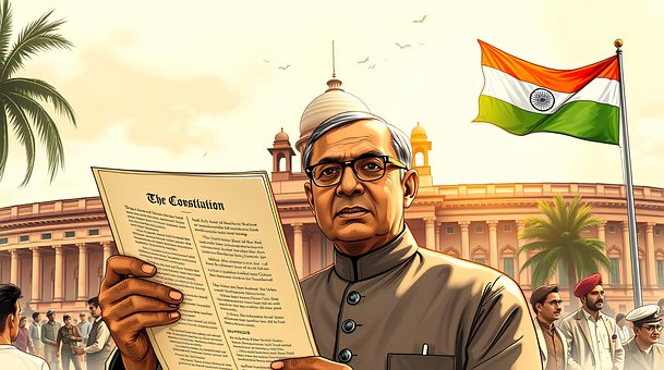 Free India Indian Constitution illustration and picture