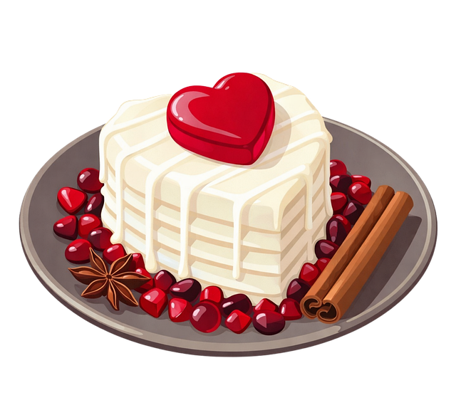 Free valentines day heart dessert romantic dessert vector