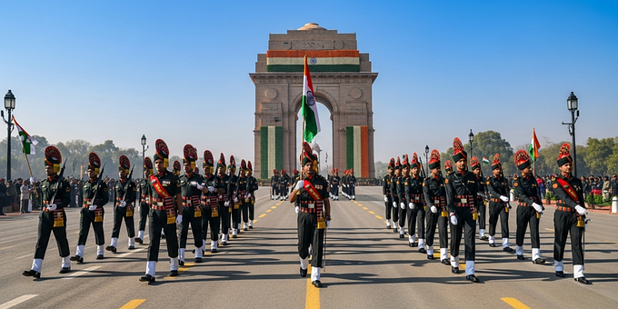 Tag Der Republik, Indien, Parade, Heer