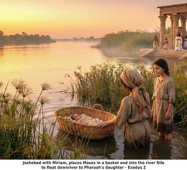 Free Biblical Story Baby Moses illustration and picture
