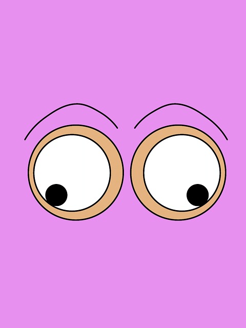 漫画の目, 目, 見る