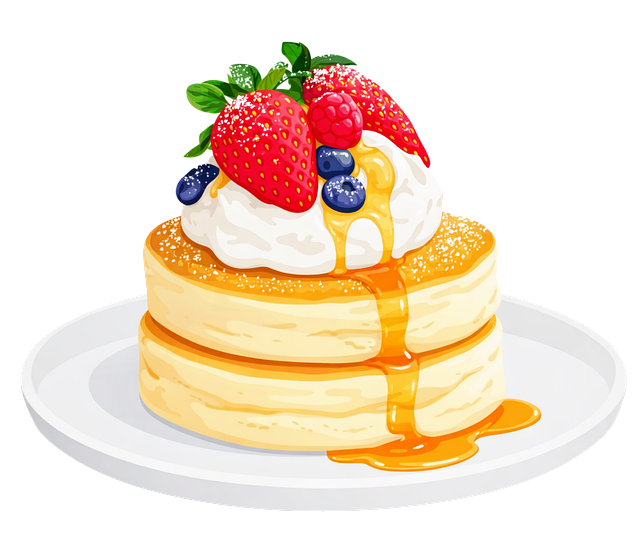Free souffle pancakes japanese pancakes fluffy pancakes vector