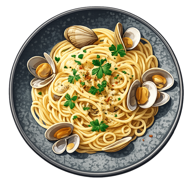 Free spaghetti alle vongole spaghetti pasta vector
