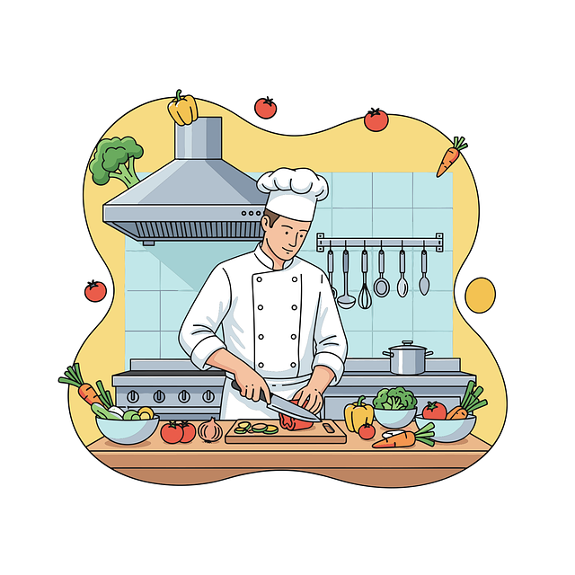 Free chef illustration professional chef restaurant kitchen vector