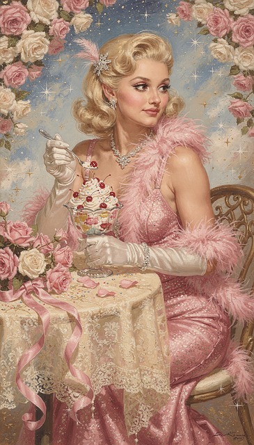 Rosa, Dame, Frau, Mädchen, Modell