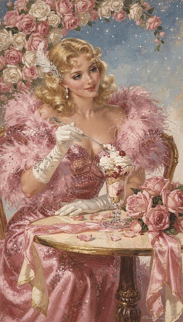 Rosa, Dame, Frau, Mädchen, Modell
