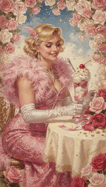 Rosa, Dame, Frau, Mädchen, Modell