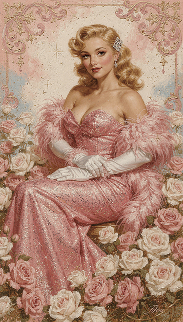 Rosa, Dame, Frau, Mädchen, Modell