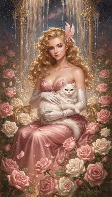 Rosa, Dame, Frau, Mädchen, Modell