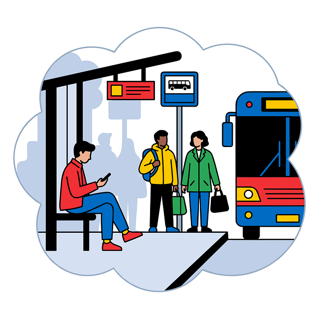 Busstoppested, Offentlig Transport