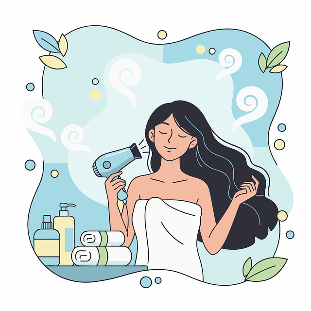 Illustration Zur Haarpflege
