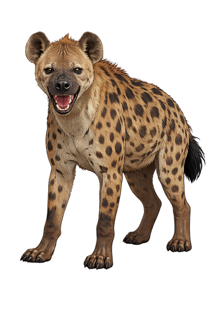 Free spotted hyena hyena crocuta crocuta illustration