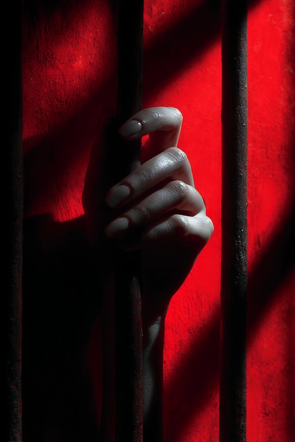 Free hand bars jail illustration