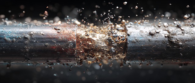 Free water droplets explode illustration