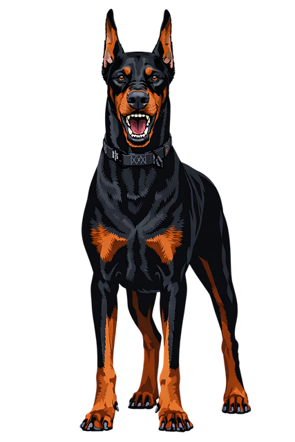 Free doberman doberman pinscher guard dog vector
