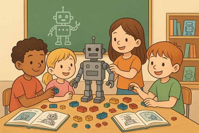 Free robot technology robotics illustration
