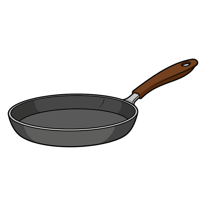Frying Pan Bitmap Download Frying Pan, Cooking, Kitchen. Royalty-Free Stock Illustration ...
