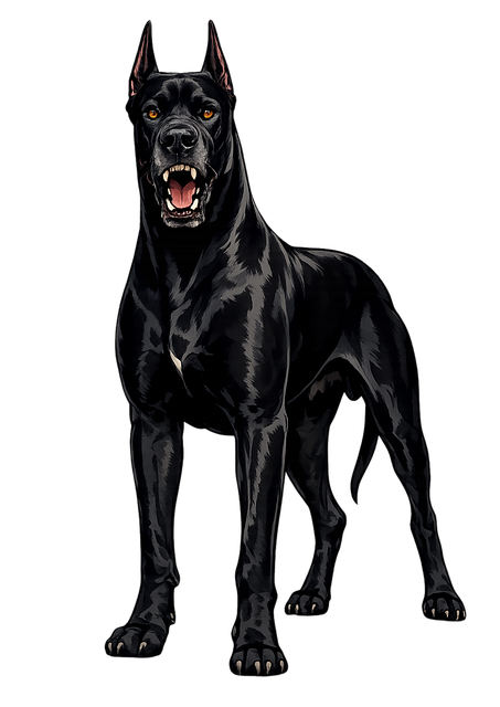 Free great dane dog black dog vector